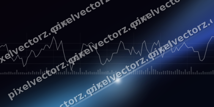 Leuchtender Neon Diagramm Hintergrund in Türkis und Blau