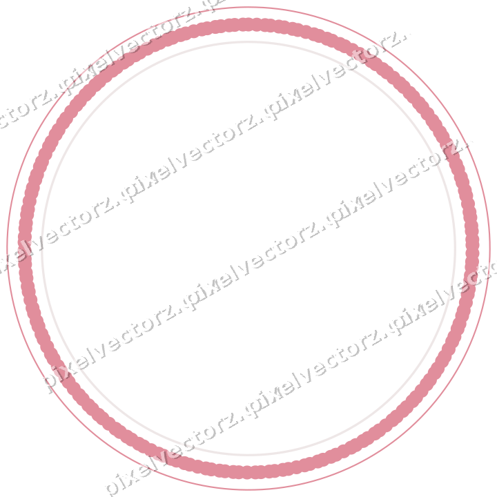 Dekorativer Zierrahmen in Blassrosa und Blassrot mit Oval