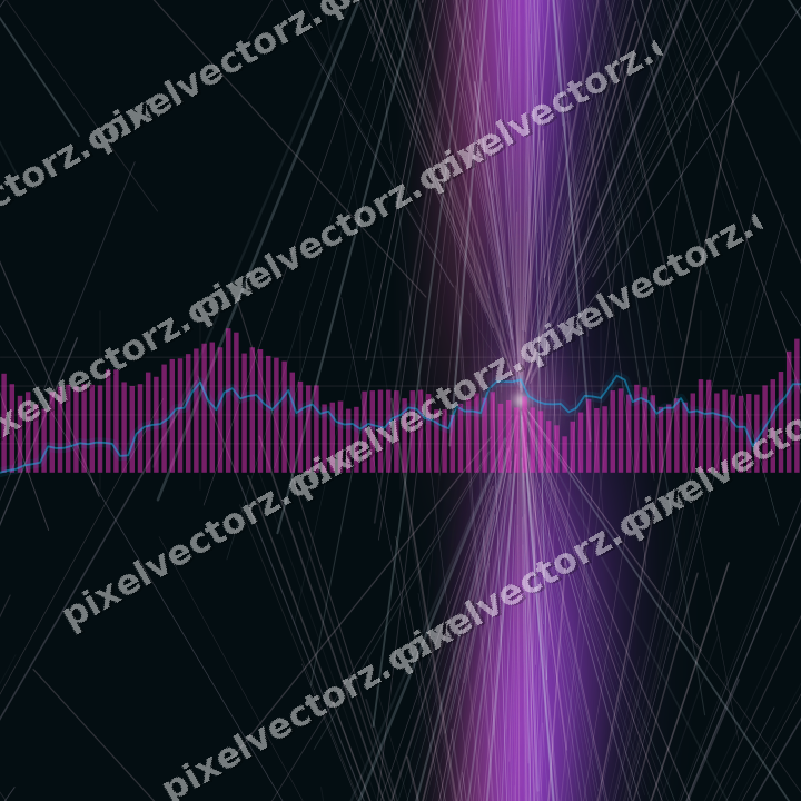 Nahtloser Neon Diagramm Hintergrund in Magenta und Violett