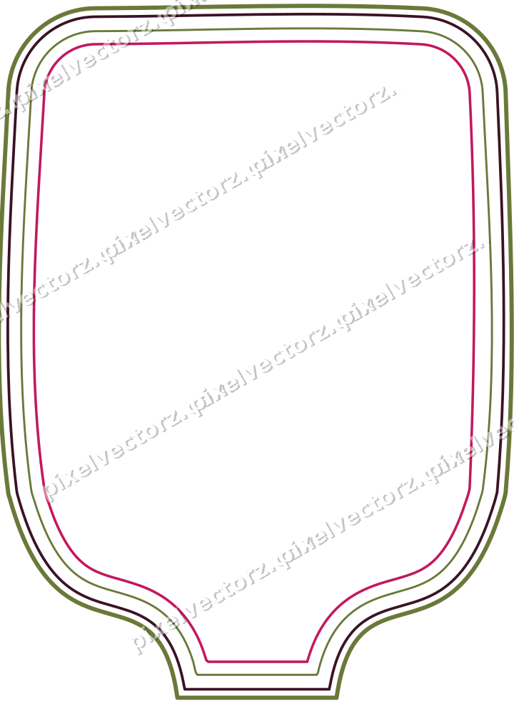 Dekorativer Zierrahmen in Limette und Rosa mit Tafel