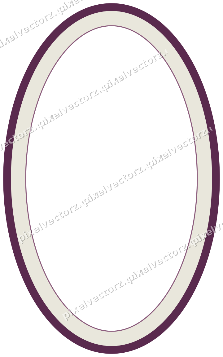 Dekorativer Zierrahmen in Dunkelmagenta und Limette mit Oval