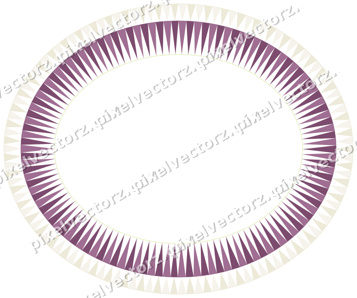 Dekorativer Zierrahmen in Dunkelmagenta und Limette mit Oval