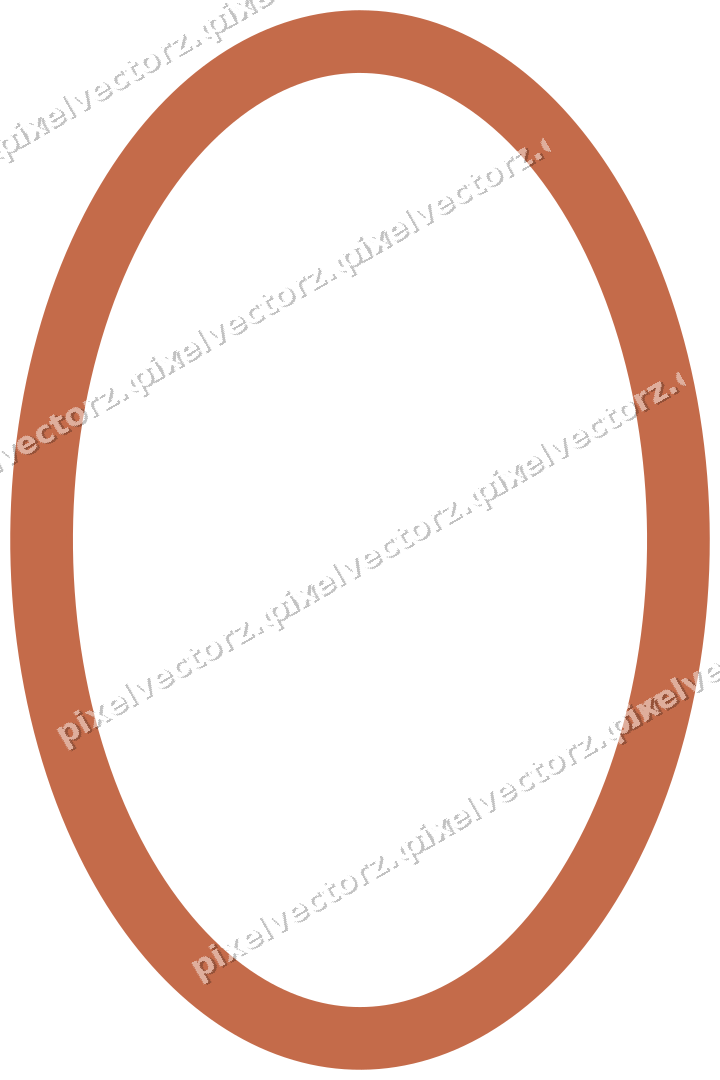 Dekorativer Zierrahmen in Dunkelpetrol und Orange mit Oval