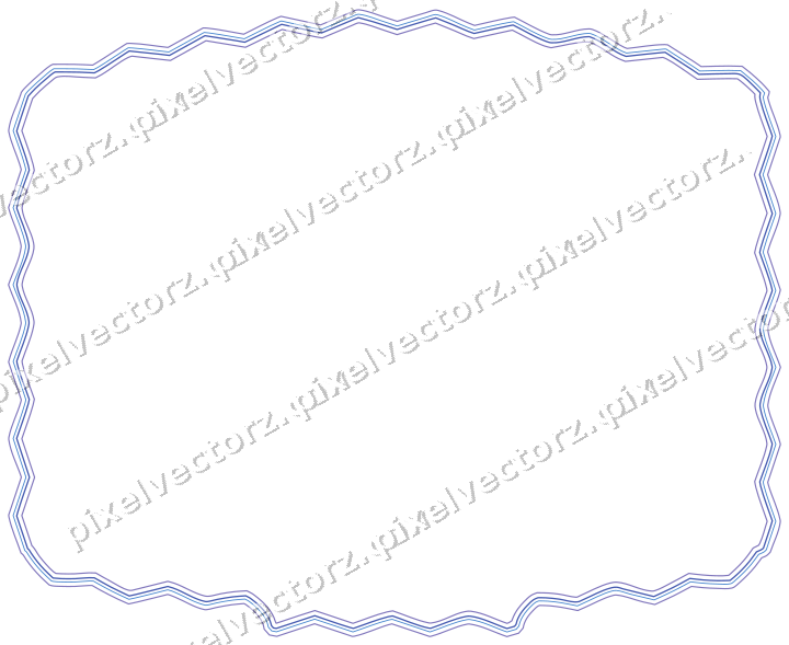 Dekorativer Zierrahmen in Blau und Türkis mit Tafel und Spitzbogen