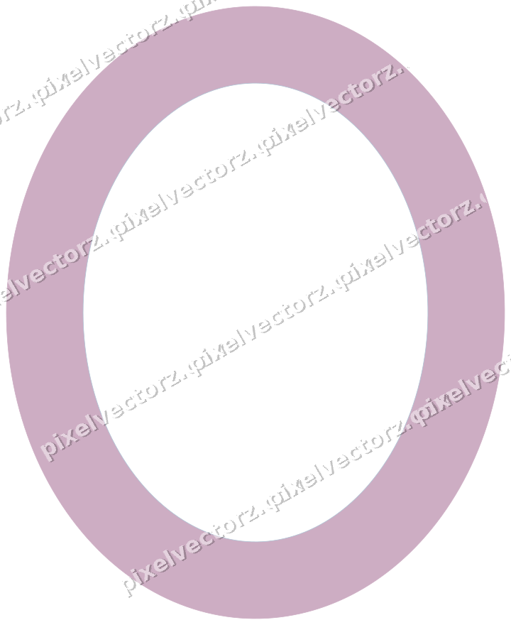 Dekorativer Zierrahmen in Violett und Blau mit Oval und Volles Band