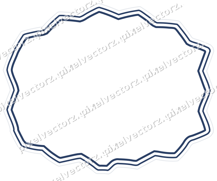 Dekorativer Zierrahmen in Dunkelblau und Weiß mit Tafel und Rundbogen