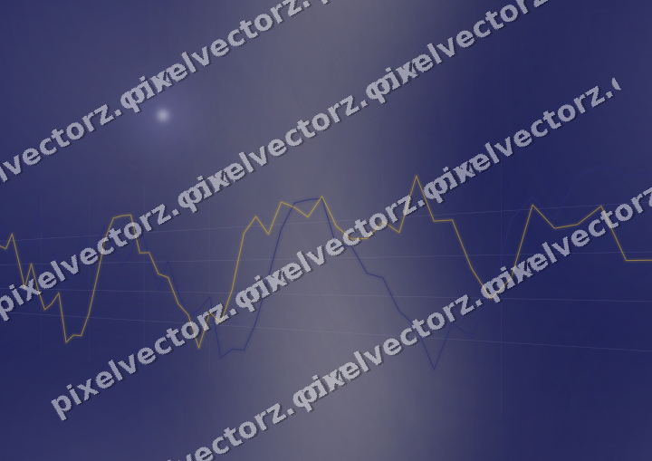 Nahtloser Neon Diagramm Hintergrund in Dunkelblau und Bernstein