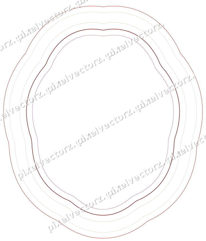 Dekorativer Zierrahmen in Dunkelrot und Dunkelgrün mit Oval