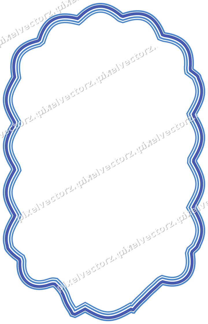 Dekorativer Zierrahmen in Blau und Türkis mit Tafel und Rundbogen