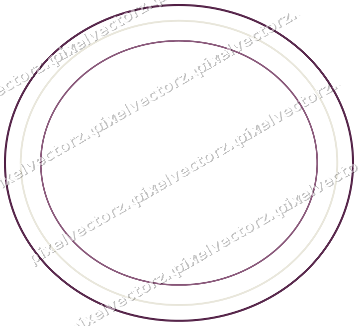 Dekorativer Zierrahmen in Dunkelmagenta und Limette mit Oval