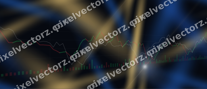 Nahtloser Neon Diagramm Hintergrund in Blau und Bernstein
