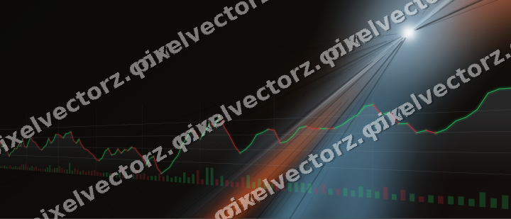 Leuchtender Neon Diagramm Hintergrund in Türkis und Rot