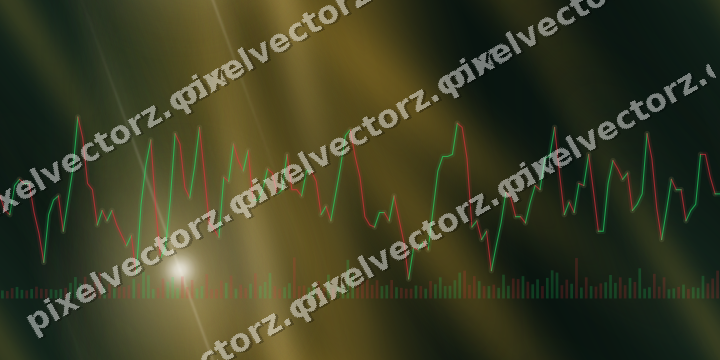 Nahtloser Neon Diagramm Hintergrund in Bernstein und Dunkelgrün