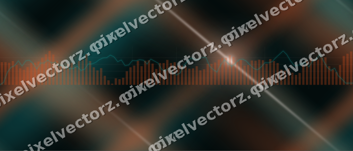 Nahtloser Neon Diagramm Hintergrund in Orange und Petrol