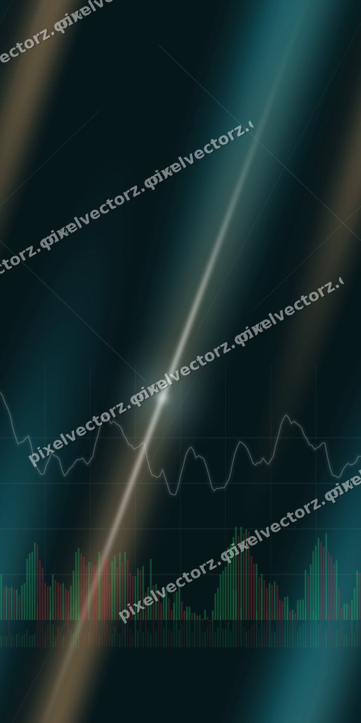 Nahtloser Neon Diagramm Hintergrund in Petrol und Orange