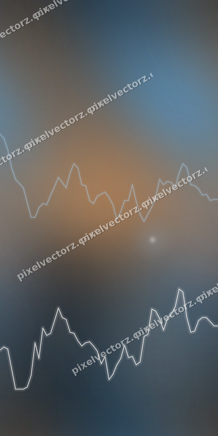Nahtloser Neon Diagramm Hintergrund in Blau und Orange