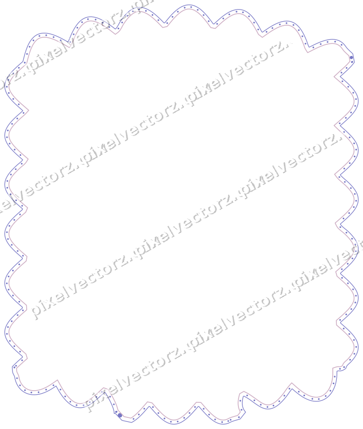 Dekorativer Zierrahmen in Violett und Blau mit Tafel und Rundbogen