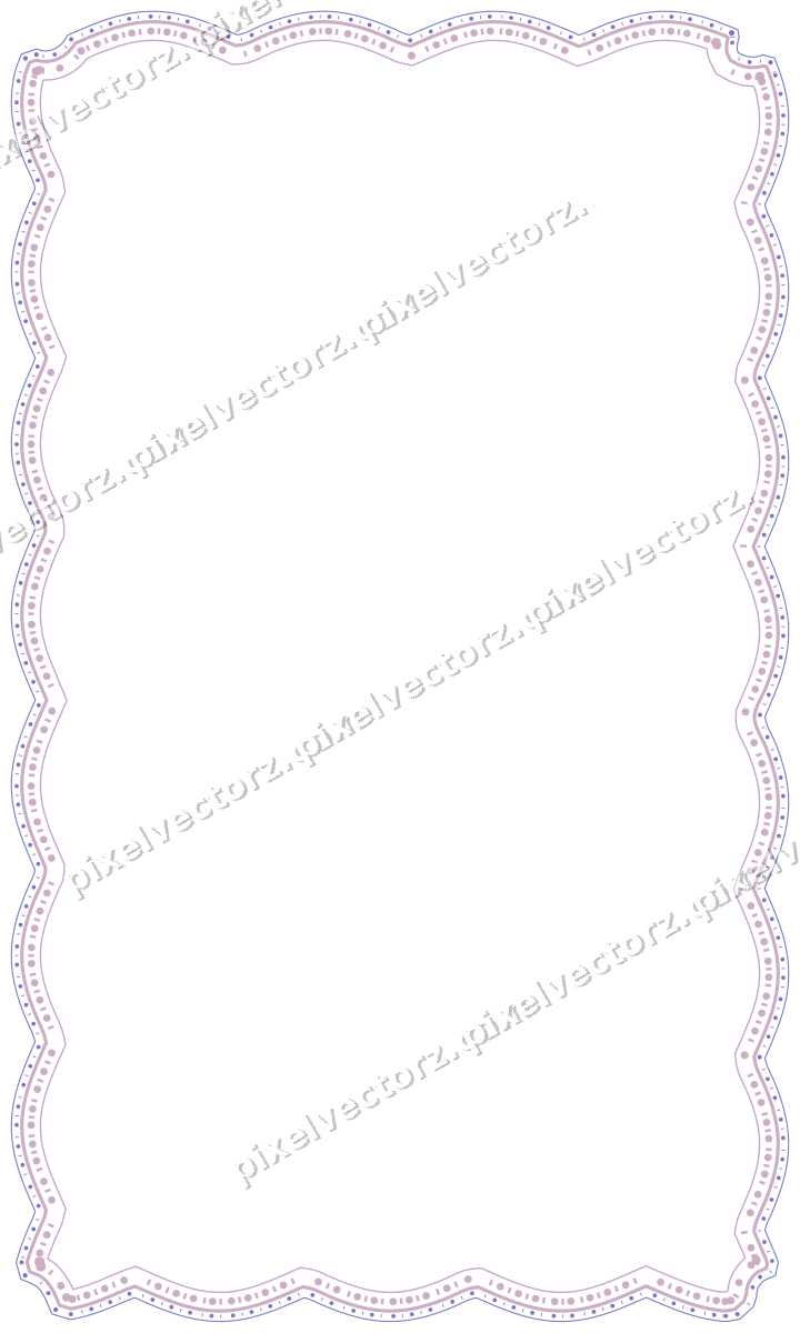 Dekorativer Zierrahmen in Violett und Blau mit Tafel und Lappenrand
