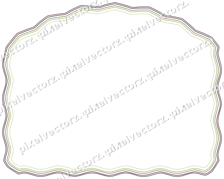 Dekorativer Zierrahmen in Limette und Rosa mit Tafel und Rundbogen