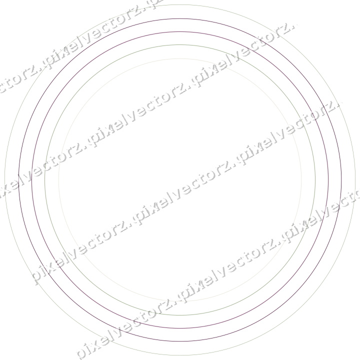 Dekorativer Zierrahmen in Dunkelmagenta und Limette mit Oval
