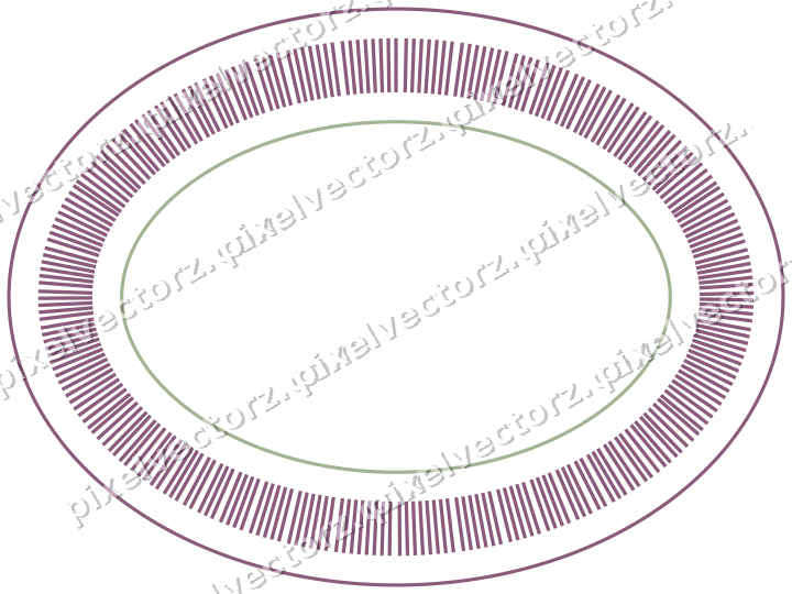 Dekorativer Zierrahmen in Dunkelmagenta und Limette mit Oval