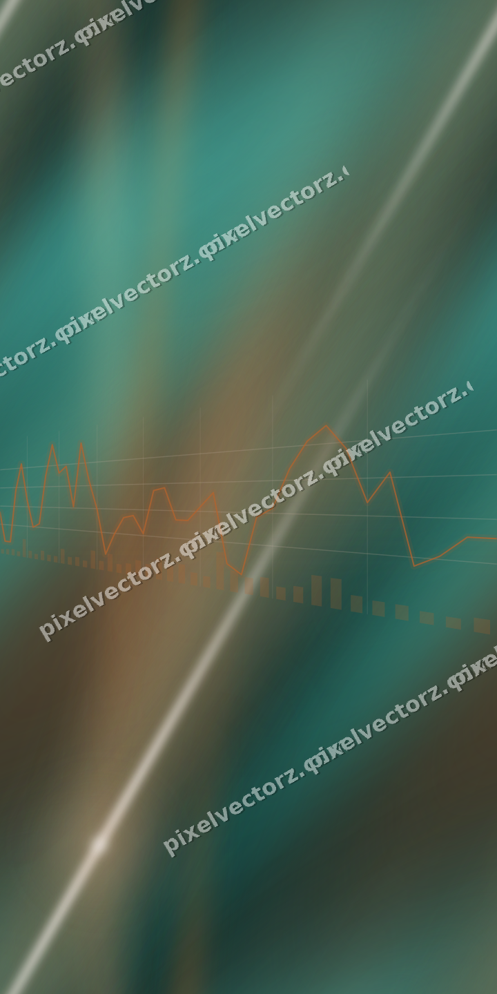 Nahtloser Neon Diagramm Hintergrund in Orange und Petrol