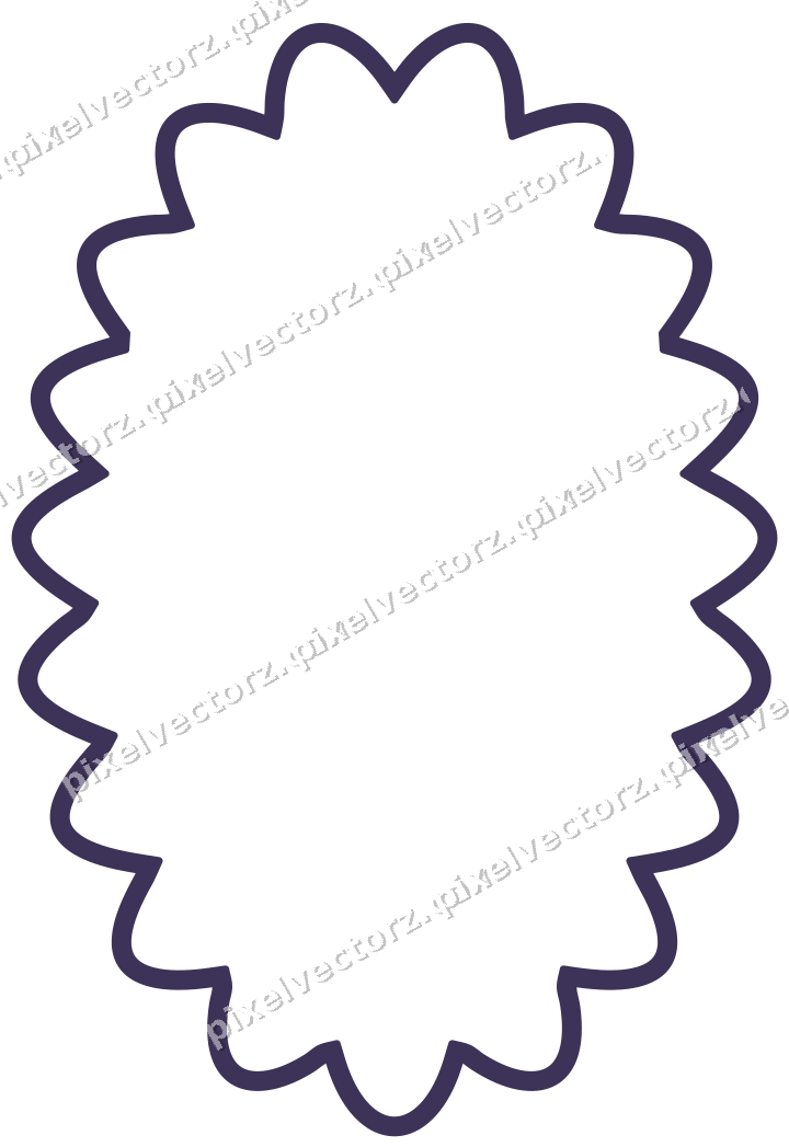 Dekorativer Zierrahmen in Bernstein und Violett mit Oval