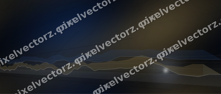 Nahtloser Neon Diagramm Hintergrund in Blau und Bernstein