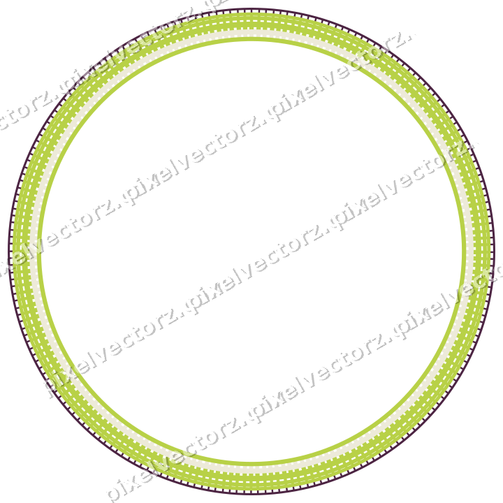 Dekorativer Zierrahmen in Dunkelmagenta und Limette mit Oval