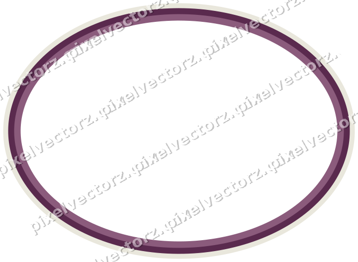 Dekorativer Zierrahmen in Dunkelmagenta und Limette mit Oval