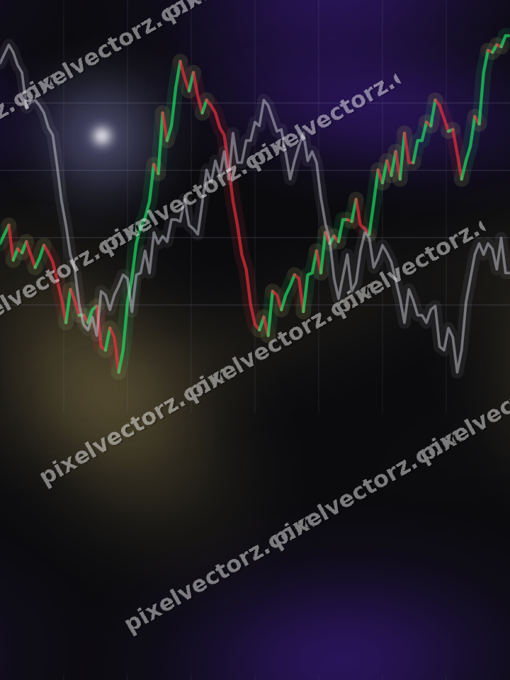 Nahtloser Neon Diagramm Hintergrund in Blau und Violett