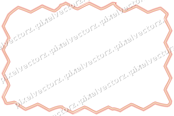 Dekorativer Zierrahmen in Rot und Orange mit Tafel