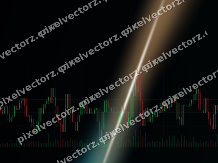 Leuchtender Neon Diagramm Hintergrund in Petrol und Orange
