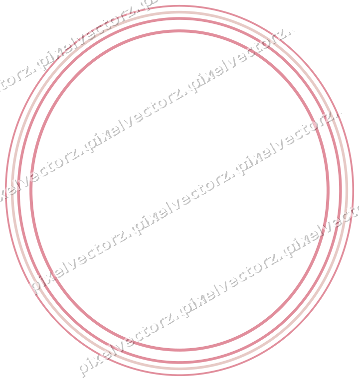 Dekorativer Zierrahmen in Blassrosa und Blassrot mit Oval