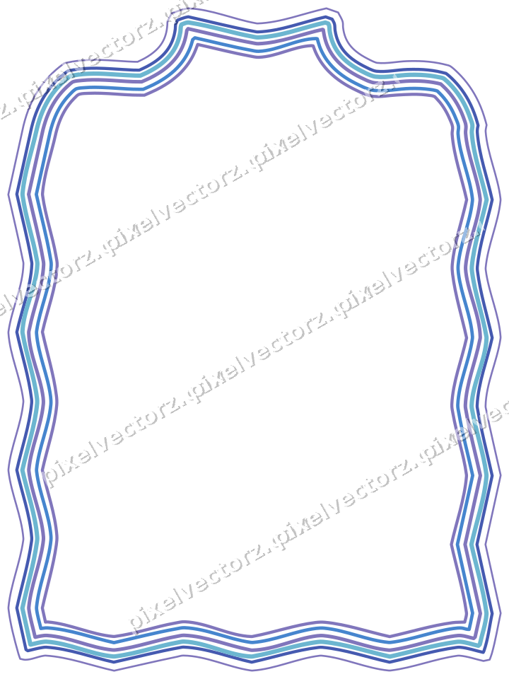 Dekorativer Zierrahmen in Blau und Türkis mit Tafel
