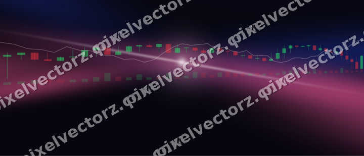 Leuchtender Neon Diagramm Hintergrund in Rosa und Blau