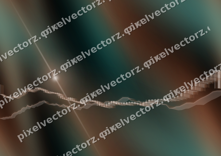 Nahtloser Neon Diagramm Hintergrund in Orange und Petrol