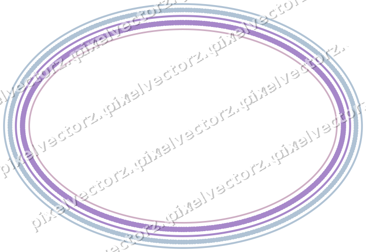 Dekorativer Zierrahmen in Violett und Blau mit Oval und Punktreihe