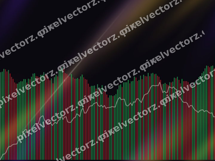 Nahtloser Neon Diagramm Hintergrund in Bernstein und Violett