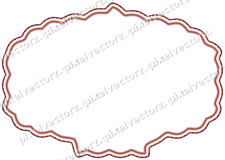 Dekorativer Zierrahmen in Dunkelrosa und Rot mit Tafel und Eselsrücken