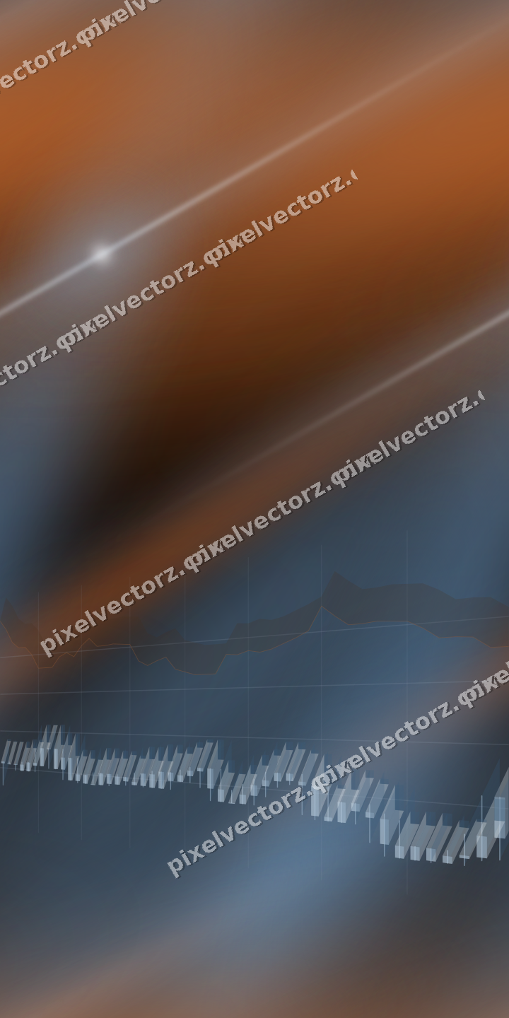 Nahtloser Neon Diagramm Hintergrund in Blau und Orange