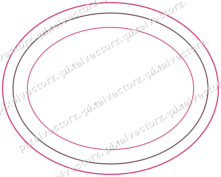 Dekorativer Zierrahmen in Limette und Rosa mit Oval