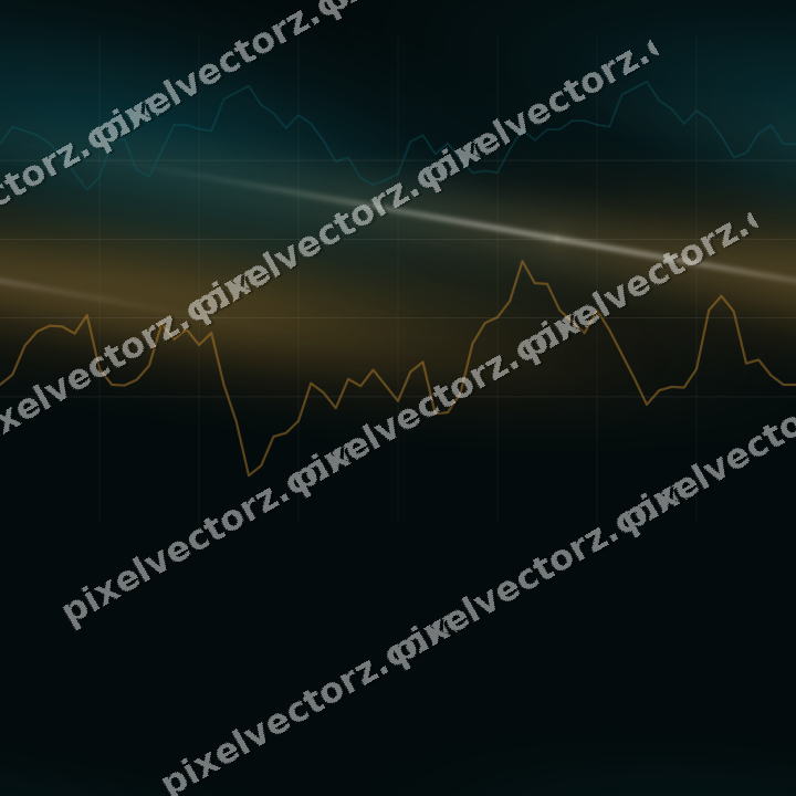 Nahtloser Neon Diagramm Hintergrund in Bernstein und Petrol