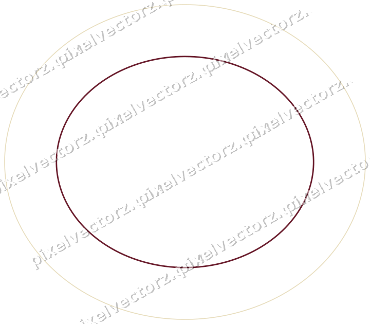 Dekorativer Zierrahmen in Dunkelrosa und Rot mit Oval