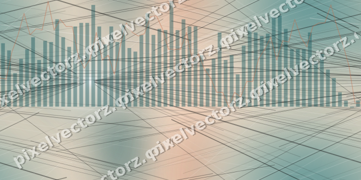 Nahtloser Pastell Diagramm Hintergrund in Dunkelpetrol und Orange