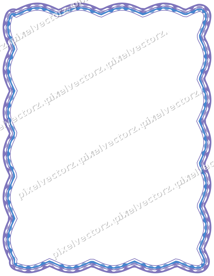 Dekorativer Zierrahmen in Blau und Türkis mit Tafel und Lappenrand
