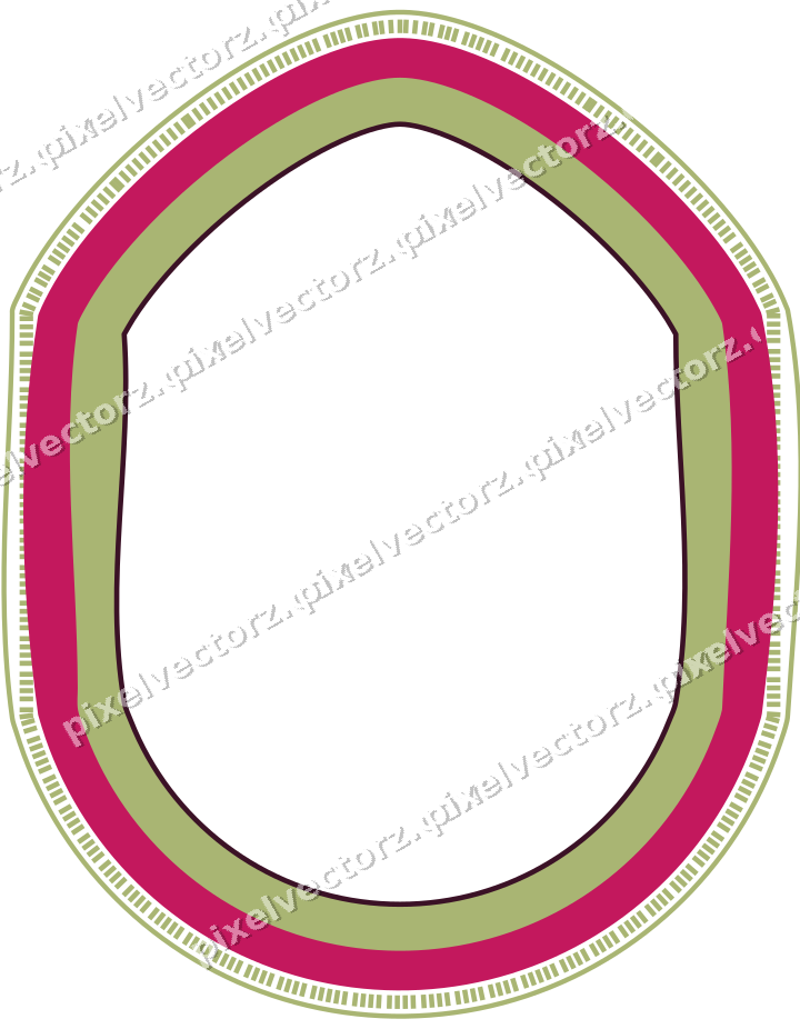 Dekorativer Zierrahmen in Limette und Rosa mit Tafel und Spitzbogen
