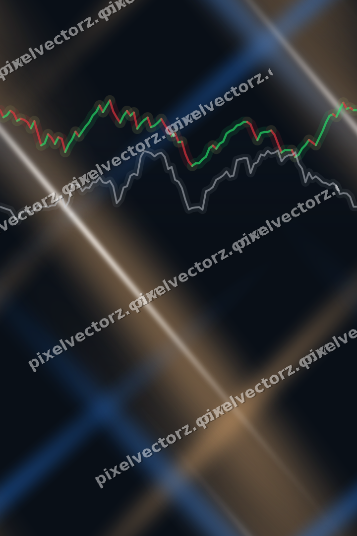 Nahtloser Neon Diagramm Hintergrund in Blau und Orange