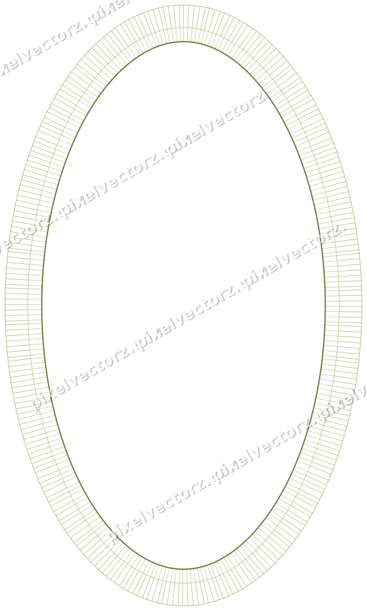 Dekorativer Zierrahmen in Limette und Rosa mit Oval und Schraffur