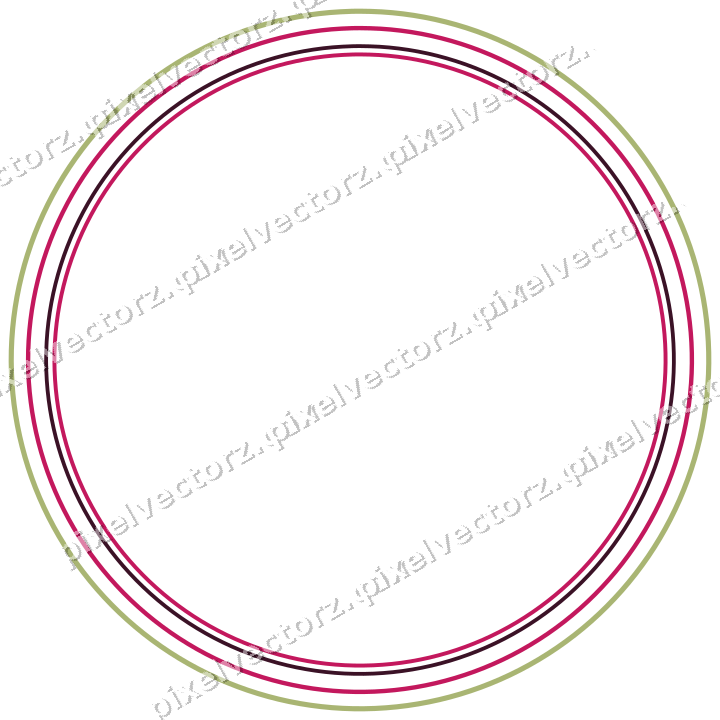 Dekorativer Zierrahmen in Limette und Rosa mit Oval